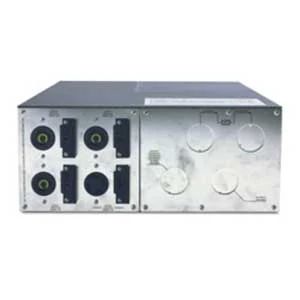 APC Schneider Electric SBP16KRMP4U-HW | Bypass Panel, 100A, 208V Input, 120V, 200V, 208V Output, 4RU, Black, 7 H x 17 W x 26.5 in. D