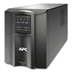 APC Schneider Electric SMT1500CUS | APC Smart-UPS, Line Interactive, 1500VA, Tower, 120V, 8x NEMA 5-15R outlets, SmartSlot, AVR, LCD