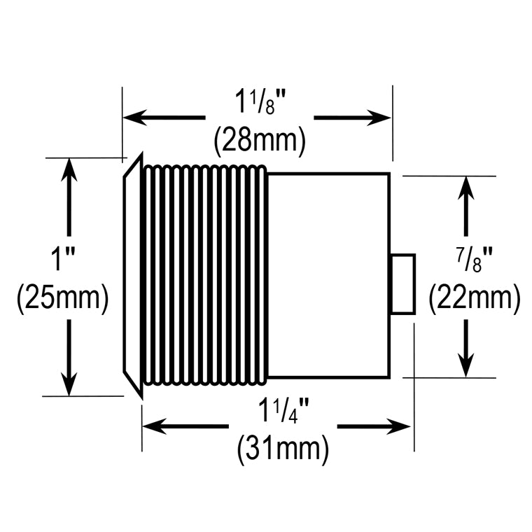 Seco-Larm CS-PD422-PQ | Infrared Proximity Sensor - 22mm, Stainless steel