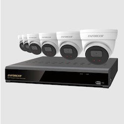 Seco-Larm DRN-K108-06 | NVR and Camera Kit — 4K 8-Channel NVR + 6 IP 5MP Cameras + 2TB HDD