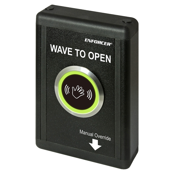 Seco-Larm SD-9773-KNEVQ | Surface-Mount Wave-to-Open Sensor with Manual Override Button