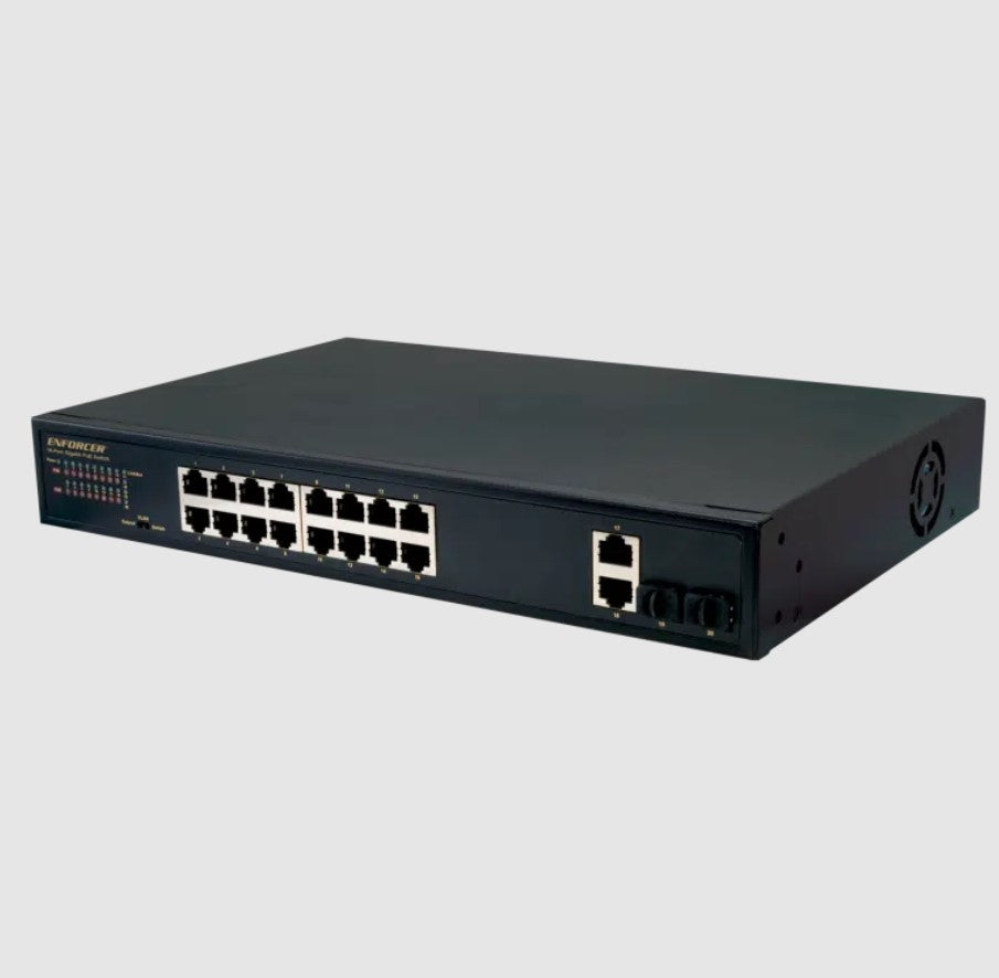 Seco-Larm Usa NS-516UT-GAQ | 16-Port PoE Switch