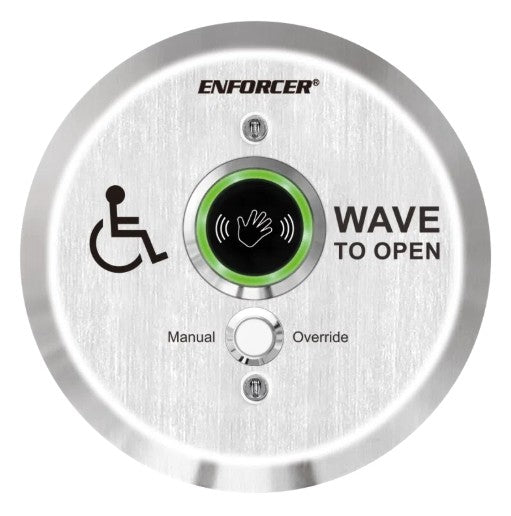 Seco-Larm Usa SD-9563-KSVQ | 6? Round IR Wave-to-Open Sensor with Manual Override