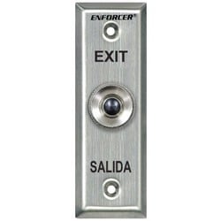 Seco-Larm Usa Inc SD-7101KBPE1Q | Request-To-Exit Plate, Slimline, Exit/Salida, Spst, 1 Ampere At 125 Volt Ac Nc Contact