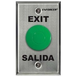 Seco-Larm Usa Inc SD-7201GAPT1Q | Back Box Push To Exit Plate, 1-Gang, Silk-Screened, 1No-1Nc
