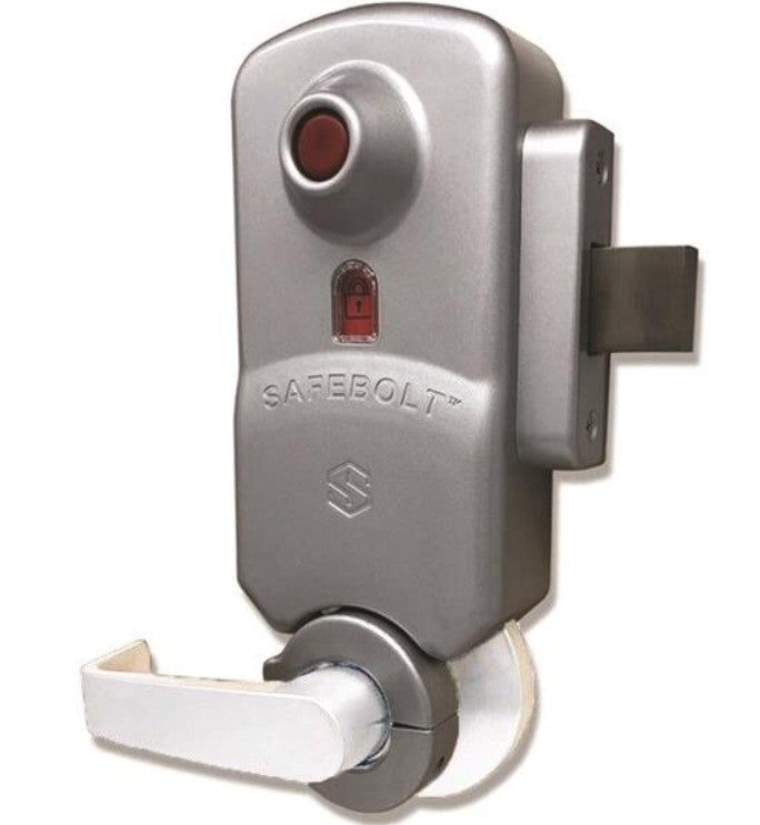 Securitech Group Inc SB175-LC-LH | Lockdown Barricade Lock, Stainless Steel, Single Cylinder, for 1-3/4 to 2 in. Thick Doors