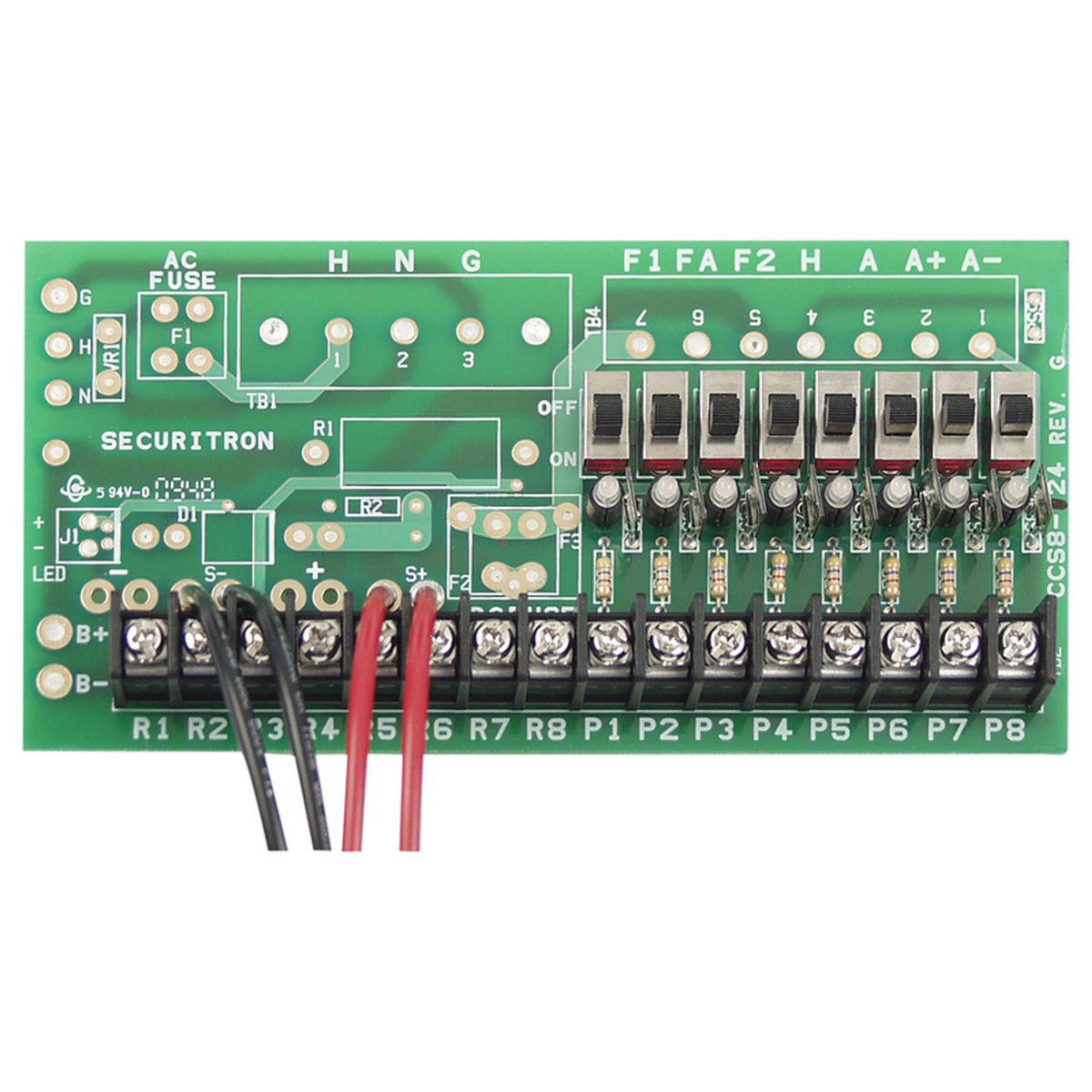 Securitron Magnalock Corp CCB-8-24 | Central Control Board 24 V Dc 8 Fused Outputs