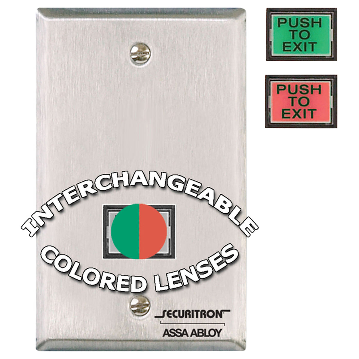 Securitron Magnalock Corp PB3EAR | Push Button - Remote Alternate - Surface Mount green/Red Lens
