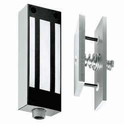Securitron Magnalock Corp M62FG-SASM | Electromagnetic Gate Lock, Face Drilled, 12/24 Volt Dc, 250/150 Milliampere, 1200 Lb Load, 8" L X 1-3/4" Depth X 3" H, With Sasm Bracket