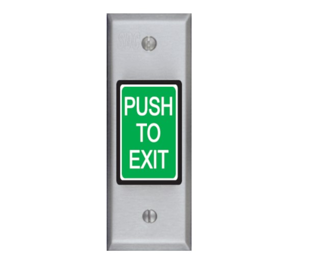Security Door Controls 413PNU Push To Exit" 630 Stainless