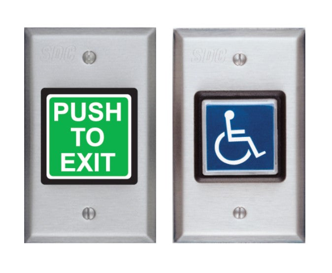 Security Door Controls 422U Push To Exit Green