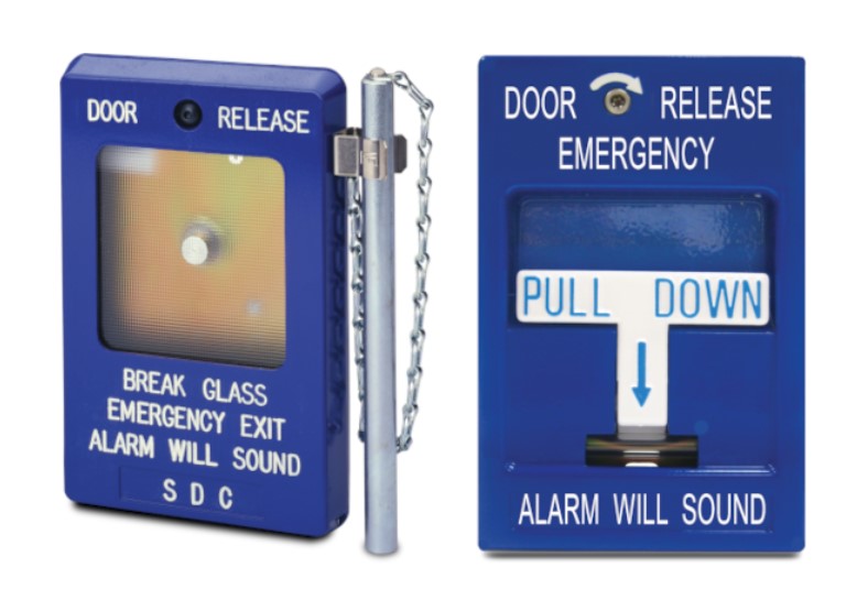 Security Door Controls 492-BB Blue Surface Mount Box For 492