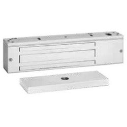 Security Door Controls 1581V | Electromagnetic Lock, Single, Surface Mount, 650 Lb Holding Force, 12/24 Volt Dc, 440/220 Milliampere, Anodized Aluminum