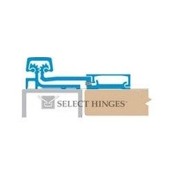 Select Products Limited SL21 BR SD 83 SDTF | Door Hinge, Geared Full Surface Standard Duty Door Leaf, Tamper-Resistant, Swing Clear, Aluminum, Anodized Dark Bronze