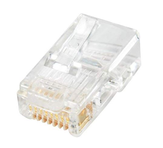 Sentinel Power Inc 111-08080028L34 | Modular RJ45 Plug, Cat 5E/6, Polycarbonate, Solid/Stranded