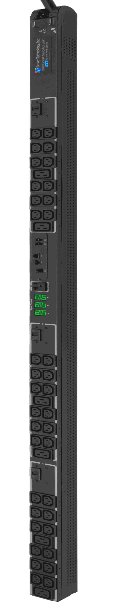 Servertech STV-3207M | Sentry 0U Rack Mount Smart CDU With Pips, Input: 208 Volt, 3-Phase Wye, 30 Amp (De-Rated 24 Amp), Output: 200 - 240 Volt Ac