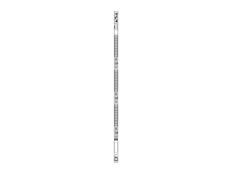Servertech C1W24VS-YCFA11A0 | Switched PDU, Pro1, 0U, 24 X Iec C13 Outlets