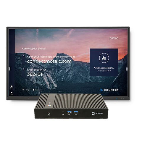Sharp Electronics Corporation CB651Q-C1 | CB651Q Collaborative Display And AOPEN Chromebox (CB-AO-CX100) Bundle