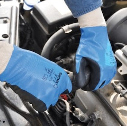 Showa 377XXL-10 | 377 Nitrile Foam Grip Gloves Nylon/Polyester, Foam Nitrile Coated/Nitrile Dipped