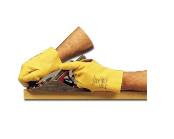 Showa 962L-10 | Fuzzy Duck Gloves Cotton Jersey, PVC Coated, Large