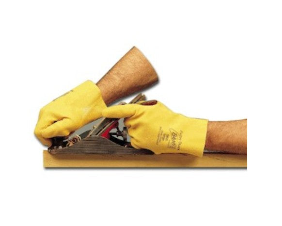 Showa 962M-09 | Fuzzy Duck Gloves Cotton Jersey, PVC Coated, Medium