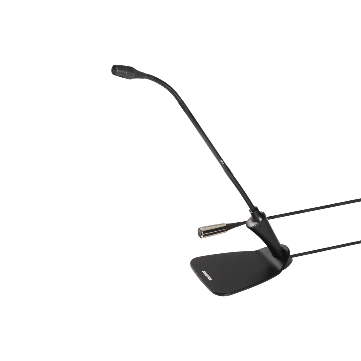 Shure Bros CVG12D-B/C | Gooseneck Mic Black With Base, 12 Inch