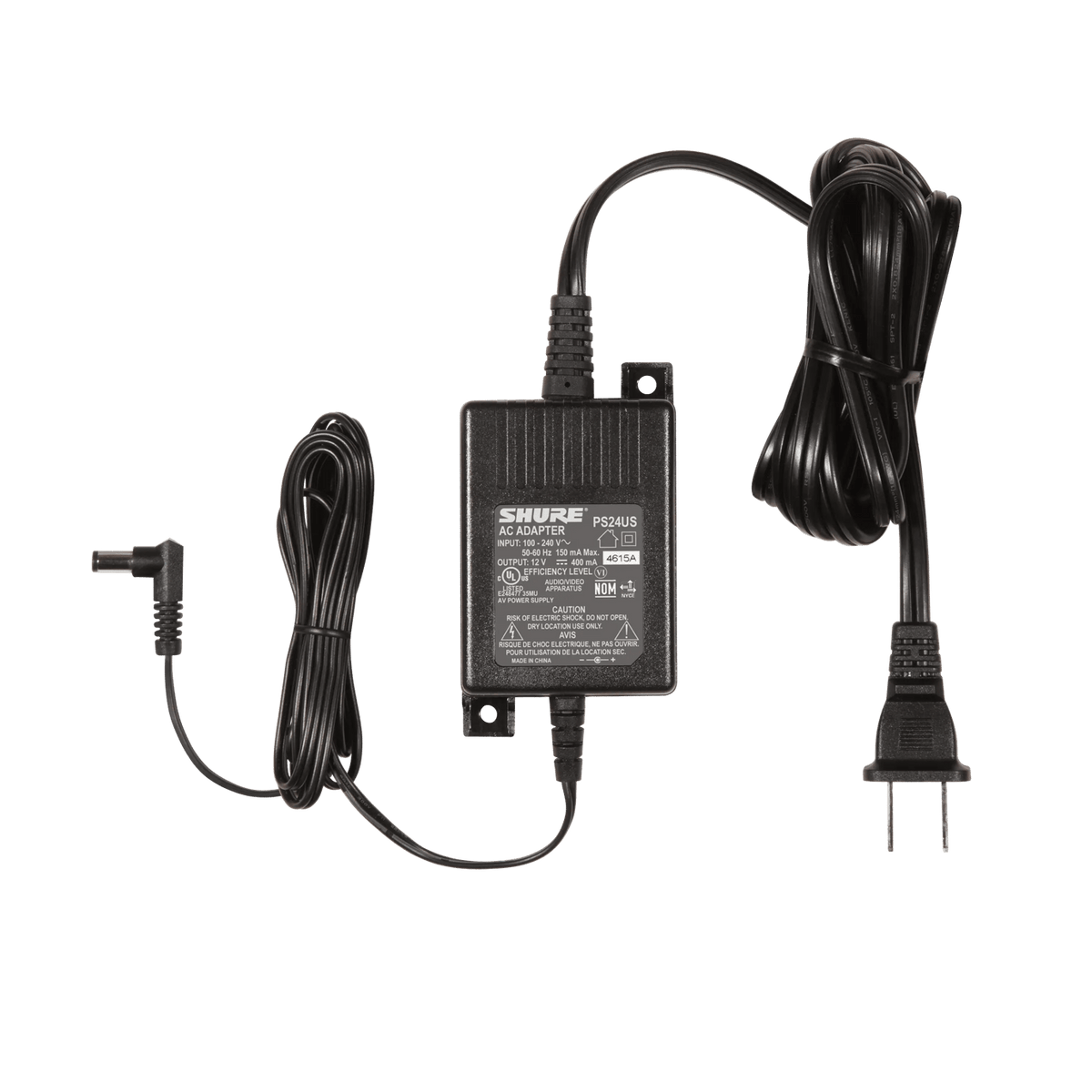 Shure Bros PS24US | Power Supply, Energy Eff. Switching