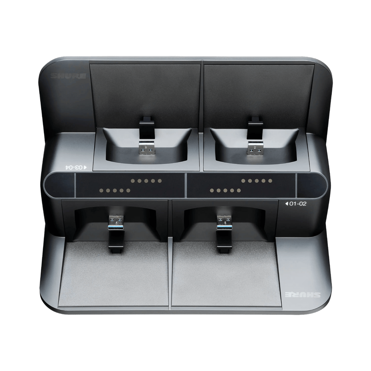 Shure Bros SBC450 | 4-Up Networked Dock for BN and GN, No PS