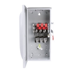 Siemens US2:GF323NR | Safety Switch, Fusible, Solid Neutral, General Duty, 240 Volt AC, 250 Volt DC, 100A, 15 HP at 3 Phase, 3 Wire, 3 Pole