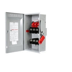 Siemens US2:HF362 | Safety Switch, Fusible, Single Throw, Heavy Duty, 480/600 Volt AC, 250 Volt DC, 60A, 15 HP at 3 Phase, 3 Wire, 3 Pole, Steel, For Indoor