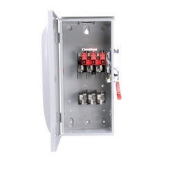 Siemens US2:HF363R | Safety Switch, Fusible, Single Throw, Heavy Duty, 480/600 Volt AC, 250 Volt DC, 100A, 30 HP at 3 Phase, 3 Wire, 3 Pole, 304 Stainless Steel