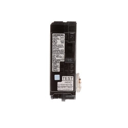 Siemens US2:Q115DF | Circuit Breaker, Dual Function, Arc/Ground Fault, Plug-In, 12 to 8 AWG Aluminum and 14 to 8 AWG Copper, 1 Pole, 120 Volt AC, 15A