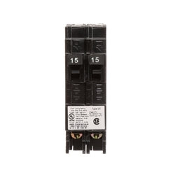 Siemens US2:Q1515 | Molded Case Circuit Breaker, Duplex, Plug-In, 1 Pole, 120 Volt AC, 15A, 10 kA Interrupting Rating
