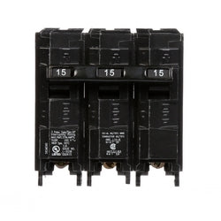 Siemens US2:Q315 | Miniature Circuit Breaker, Common Trip, Thermal Magnetic, Low Voltage, Plug-In, 3 Pole, 240 Volt AC, 15A
