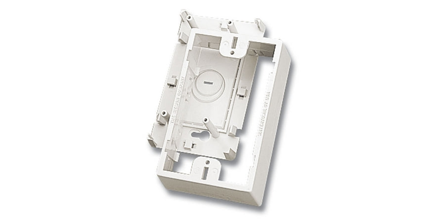 Siemon Company CT4-BOX-02 | Surface Mount Box, White, Thermoplastic, 4Port, Surface-mount, 1Gang, White