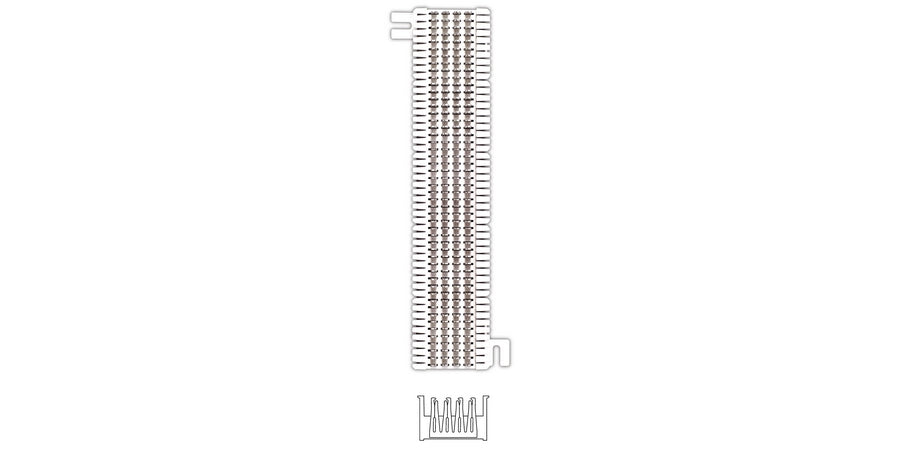 Siemon Company M1-25 | Connecting Block, Clear, 66, 25 Pair