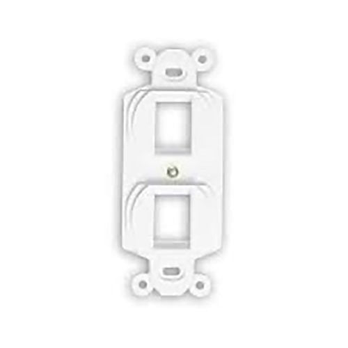 Siemon Company MX-D2Z-02 | Mounting Frame, Single-Sided, 2 Ports, White