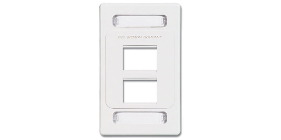 Siemon Company MX-FP-S-04-04 | Faceplate, 4Port, 1Gang, Grey