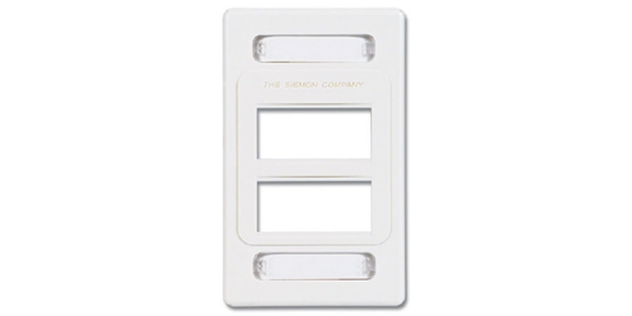 Siemon Company MX-FP-S-06-02 | Faceplate, White, 1Gang, 6Port