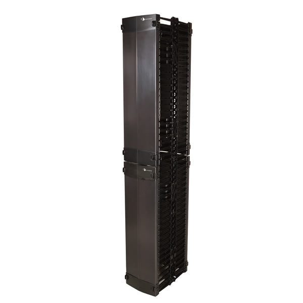 Siemon Company VCM1A-06D-1-45 | Cable Manager, Vertical Cable Management, Finger, Doors Cable Management, Black