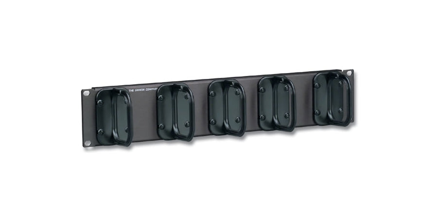 Siemon Company WM-144-5 | Cable Manager, Horizontal Cable Management, Black, Metal, 2U Rack, WxH, 19 x 3-1/2 in.