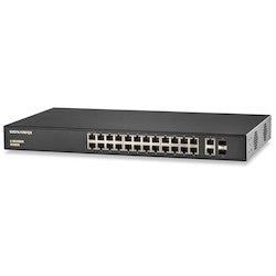 Signamax FO-SC10020 | C-100 24 Port Fast Ethernet PoE+ Switch with 2 SFP Ports