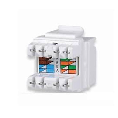 Signamax KJ458MT-C5E-WH | Cat5e Modular Jack, T568A/T568B, White