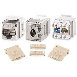 Signamax KJS458MT-C6AC | Keystone Jack Screened 8-Position, 8-Contact Cat 6A RJ45 Connector, T568A/B Wiring, 1000 Volt AC/DC, Zinc Alloy