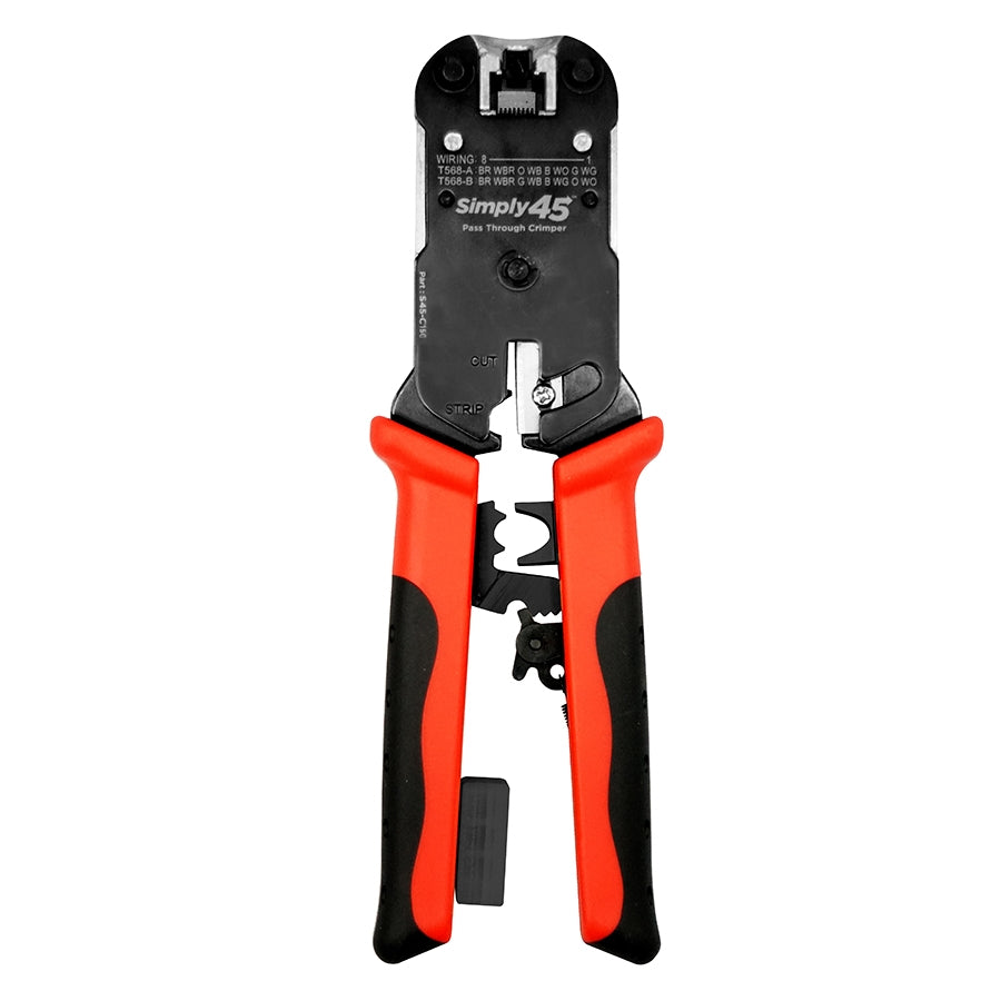 Simply45 Llc S45-C101 | ProSeries Heavy-Duty RJ45 Crimp Tool for UTP and STP Plugs