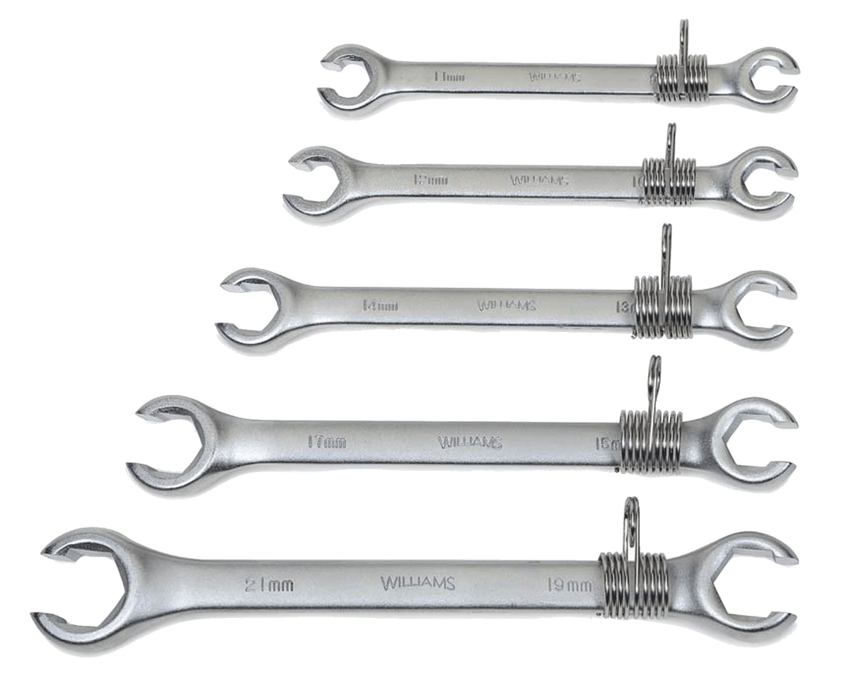 Williams 11692-TH | Double Head Flare Nut Wrenches, 5 Piece Set, Metric