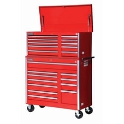 Williams 50766 | 11 Drawer Roll Cabinet, 42" X 18", Red