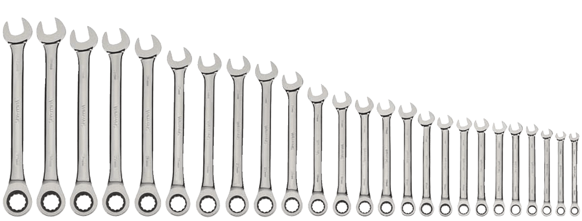 Williams JHMWS1126NRC | 25 Piece Combination Ratcheting WrenchSet 6 mm to 32 mm