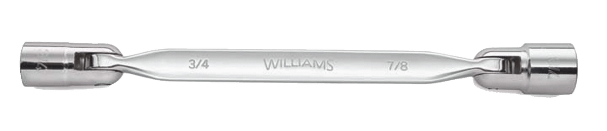 Williams JHW12603 | High Polish Chrome Finish Double Flex Head Wrench 1/2 X 9/16
