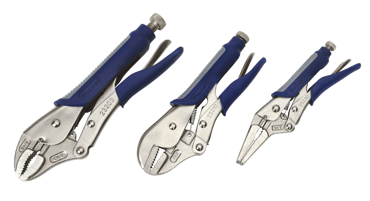Williams JHW23071 | Locking Pliers Set, 3 Pieces